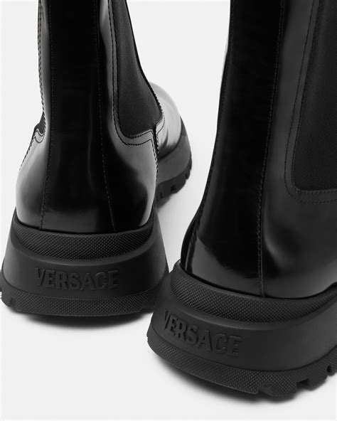 new chelsea versace|versace leather boots.